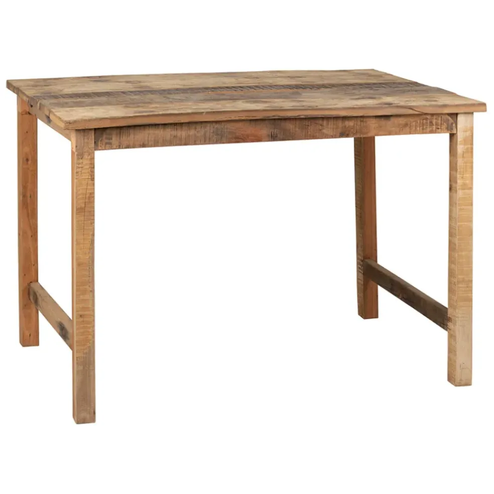 Table en bois en manguier et acacia recyclés 120x75cm - campagne naturel