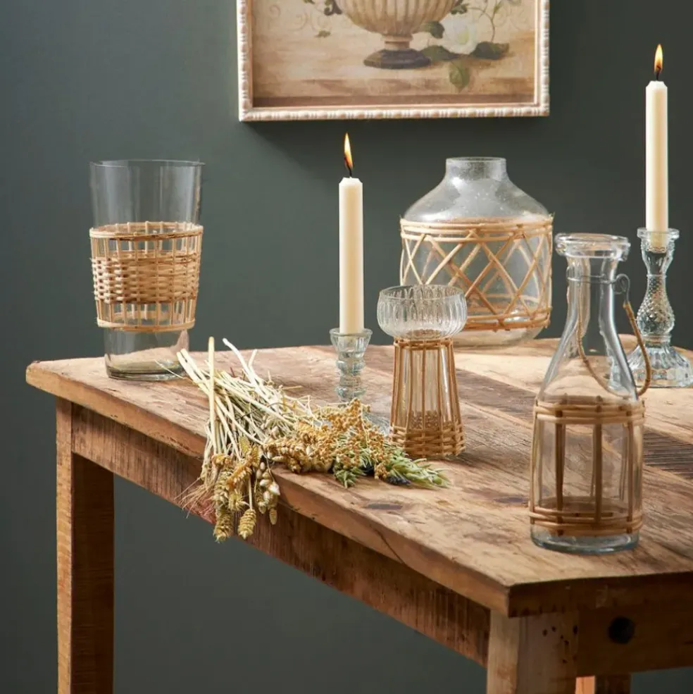 Table en bois en manguier et acacia recyclés 120x75cm - campagne naturel
