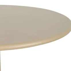 Table haute d'extérieur ronde en acier taupe d60xh100cm - Ajay