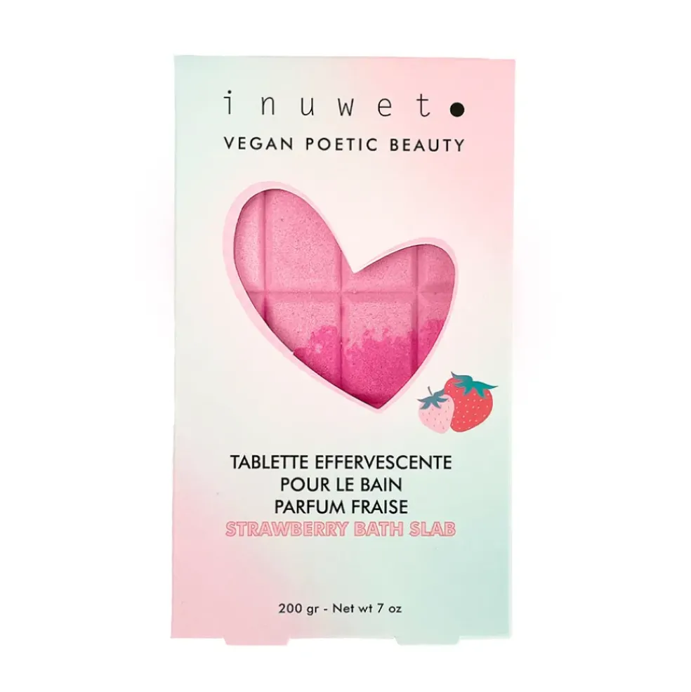 Tablette de bain effervescente parfum fraise 200g