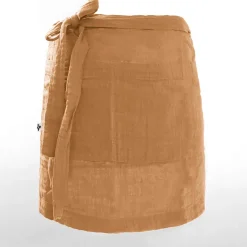 Tablier camel en gaze de coton 45x80cm - Gaia