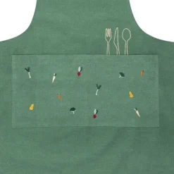 Tablier en coton vert - P'tit Légume