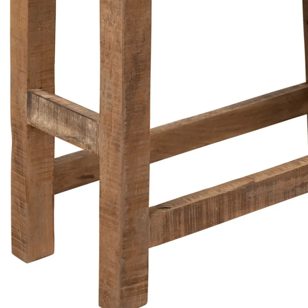 Tabouret en bois recyclé naturel - Campagne