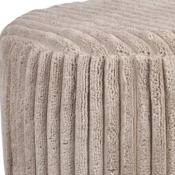 Tabouret en tissu taupe - Klosen
