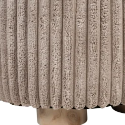 Tabouret en tissu taupe - Klosen
