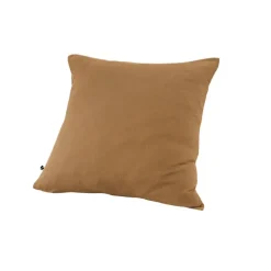 Taie d'oreiller camel en gaze de coton 60x60cm - Gaia