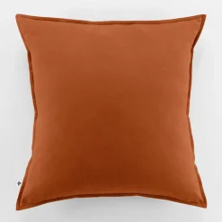 Taie d'oreiller en flanelle tomette 63x63cm - Candice