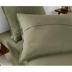 Taie d'oreiller en flanelle romarin 50x70cm - Candice