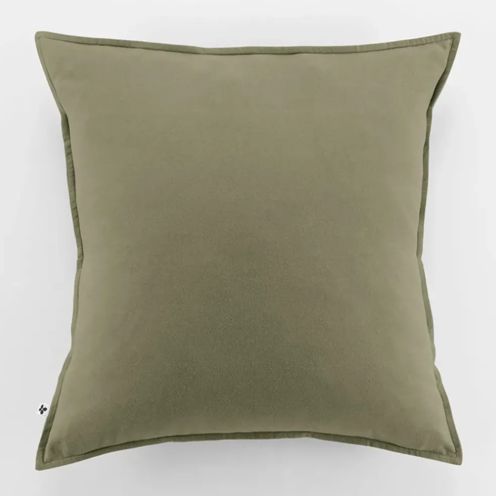 Taie d'oreiller en flanelle romarin 63x63cm - Candice