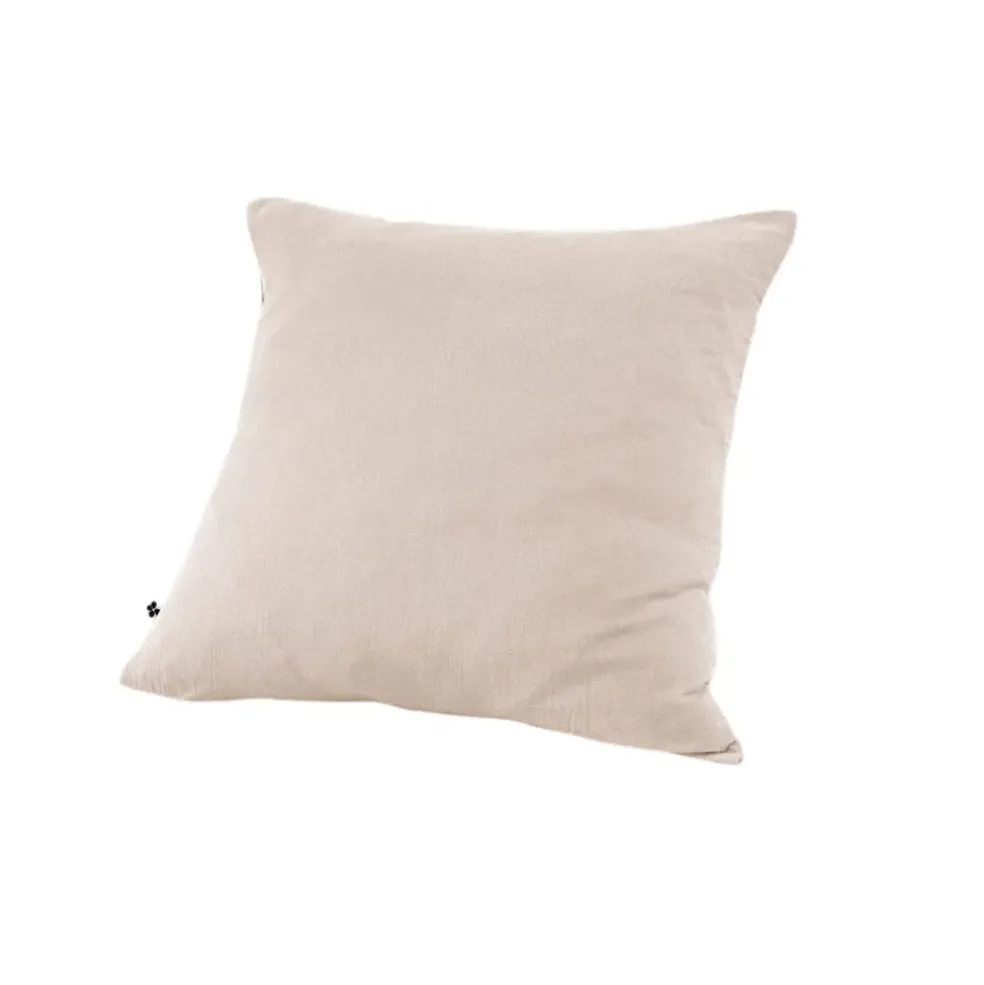 Taie d'oreiller en gaze de coton unie pampa 60x60cm - Gaia