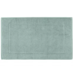 Tapis de bain en coton céladon 50x85cm - Grand Hotel