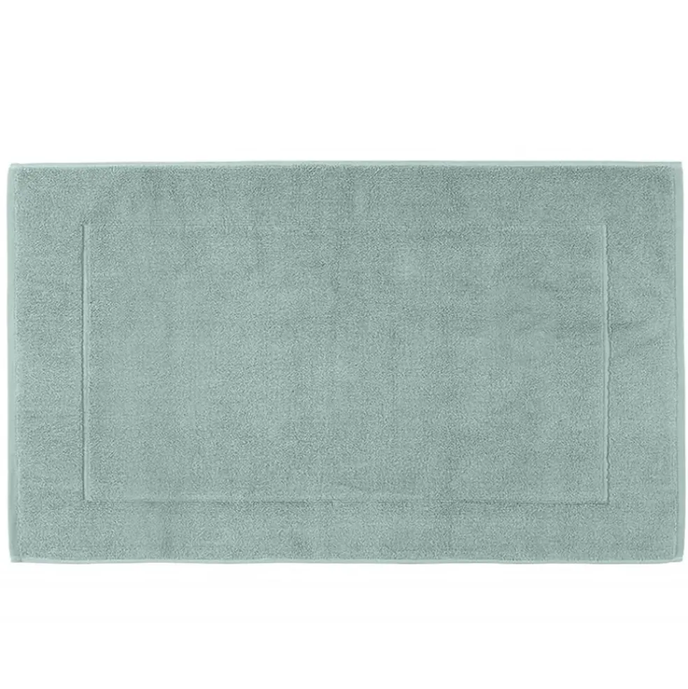Tapis de bain en coton céladon 50x85cm - Grand Hotel