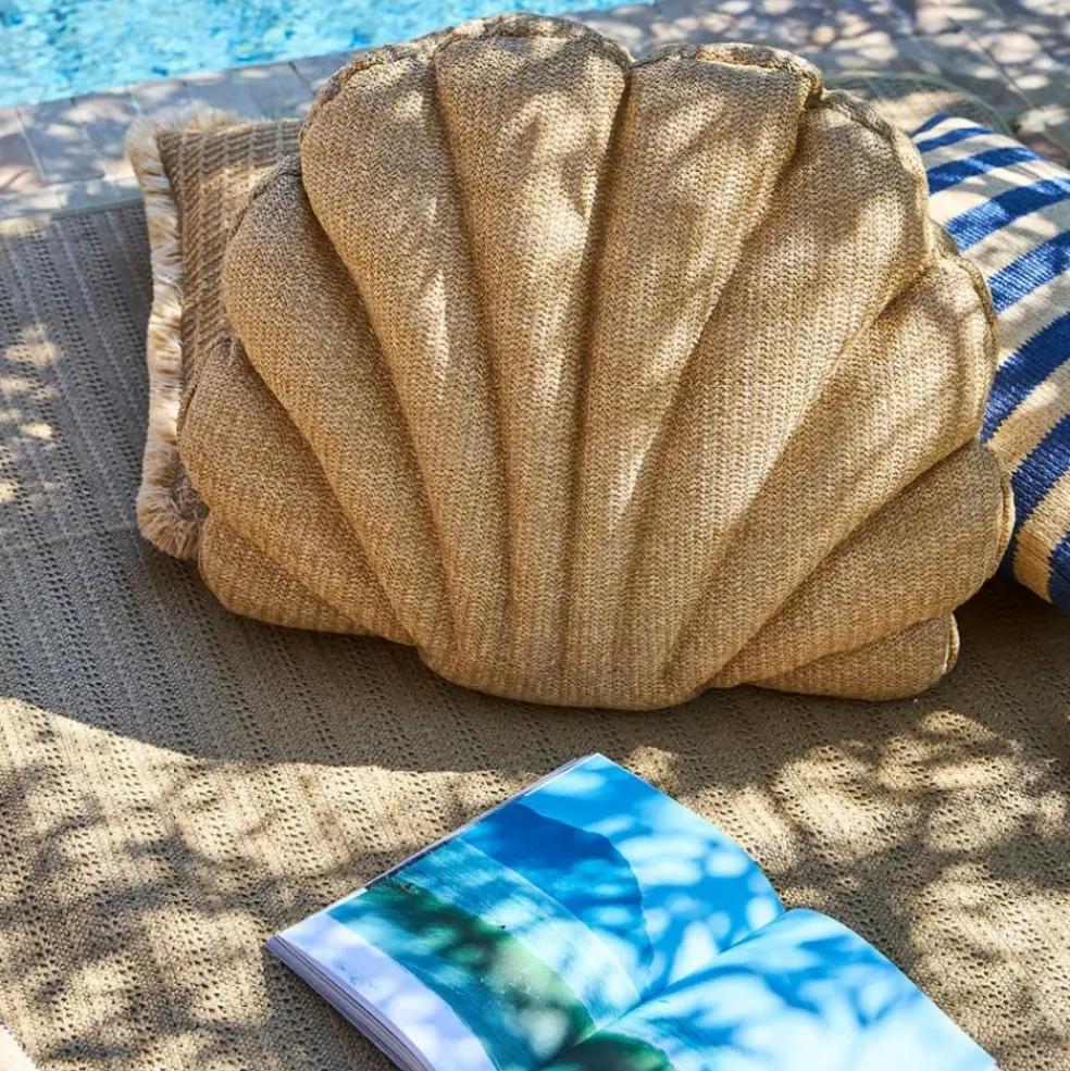 Tapis de plage effet cannage naturel 180x120cm - Garden