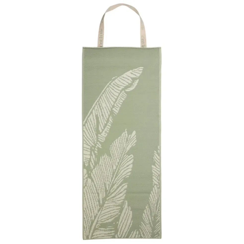 Tapis de plage en tissu vert d'eau 170x70cm - Allegra