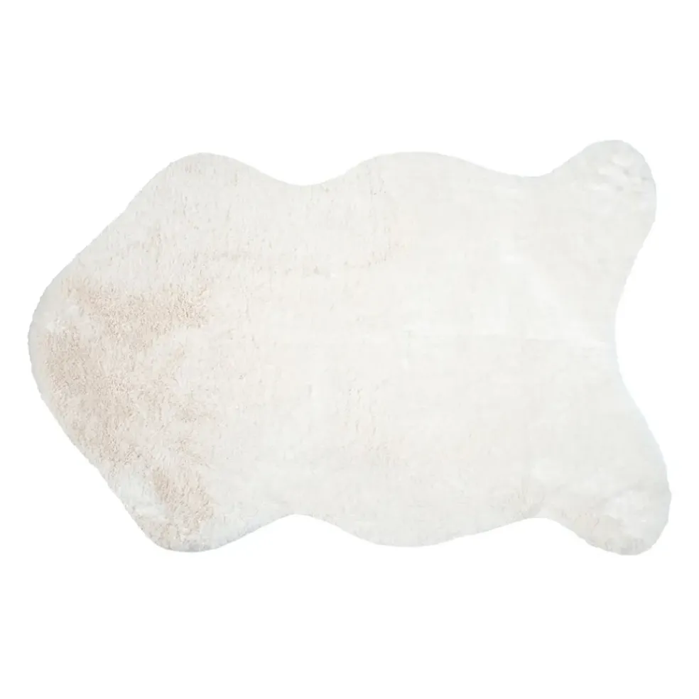 Tapis en tissu écru 90x60cm - Bostan
