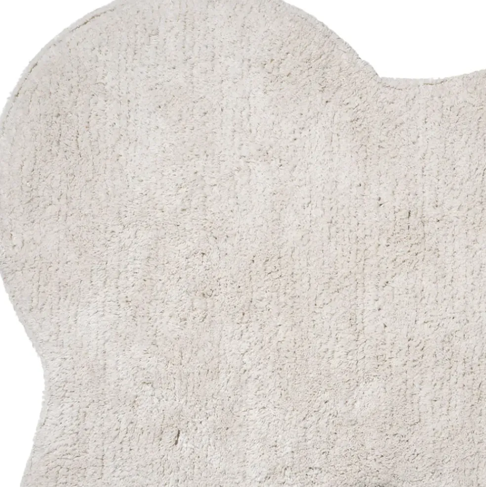 Tapis ours en coton blanc et noir - Songes