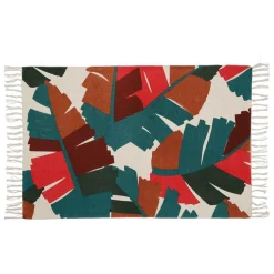 Tapis rectangle en coton multicolore 120x80cm - Seguia