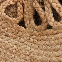 Tapis rond en jute ajoure d90cm