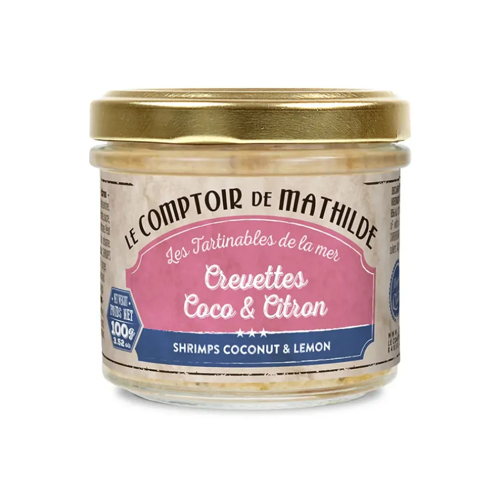 Tartinable de crevettes coco et citron - 100gr