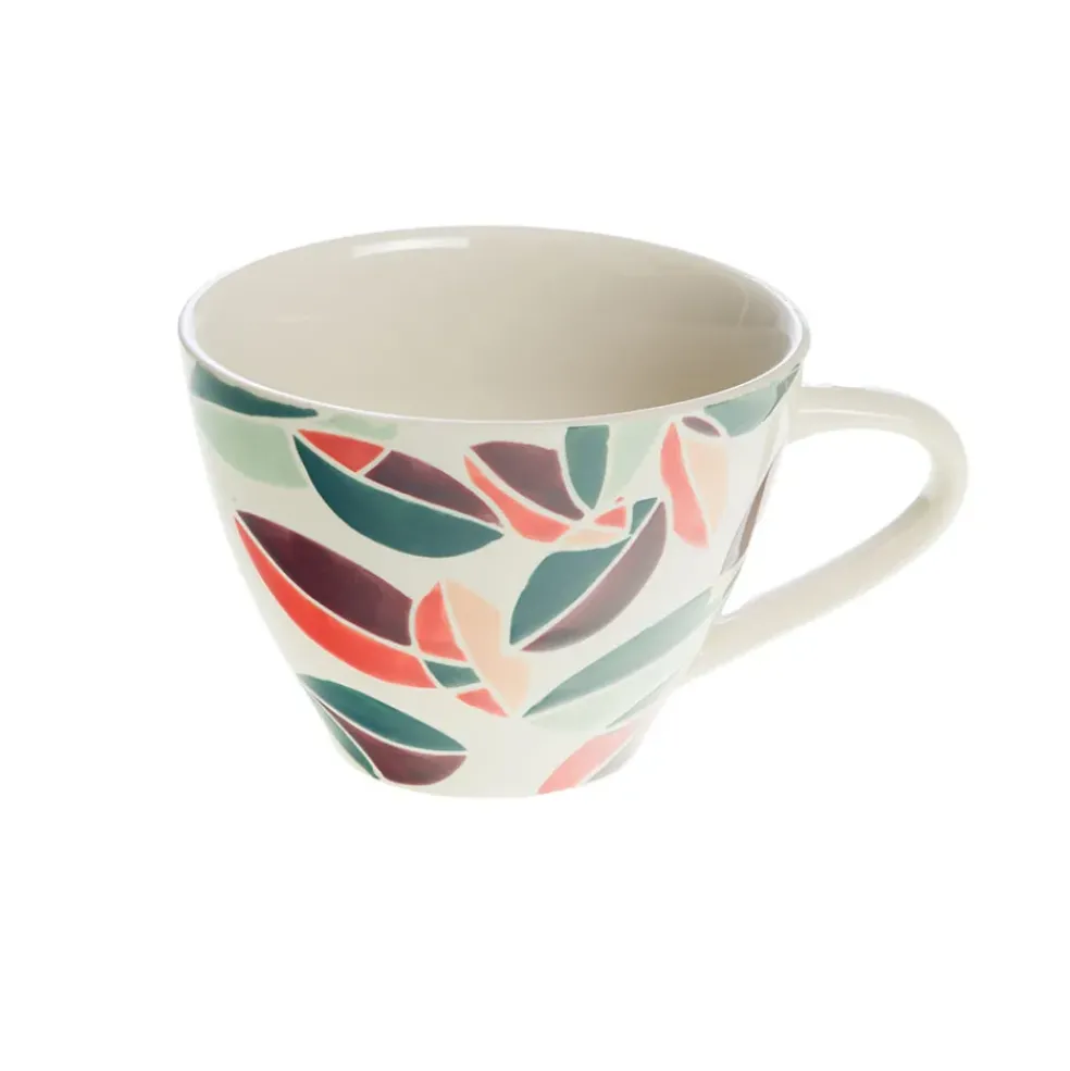 Tasse à thé en grès multicolore 40cl - Vanina