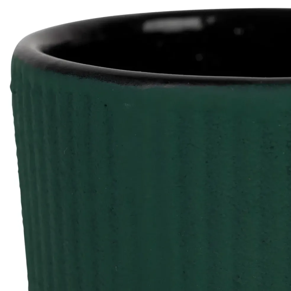 Tasse en fonte vert 12cl - Tresse