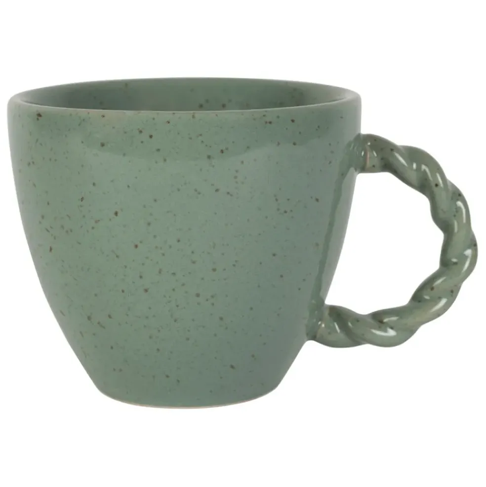 Tasse en grès sauge moucheté 33cl - Organic