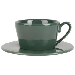 Tasse et sous tasse en faïence romarin 37.5cl - Constance