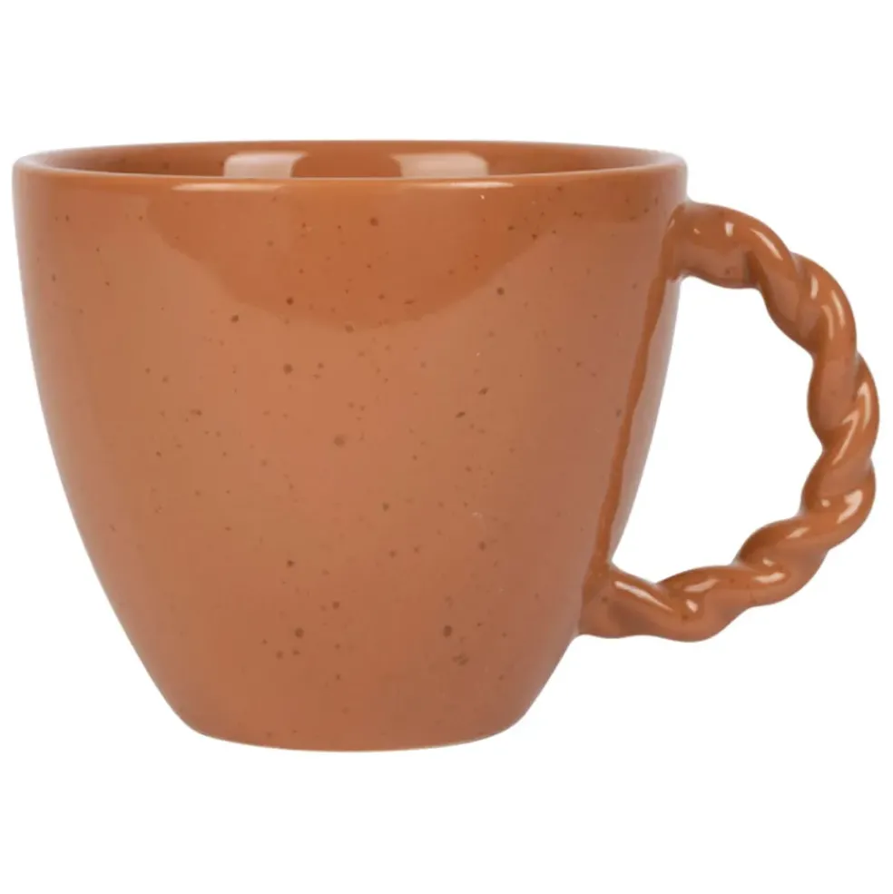 Tasse moucheté en grès terracotta 33cl - Organic