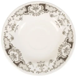 Tasse thé et sous-tasse en faïence gris - clothilde