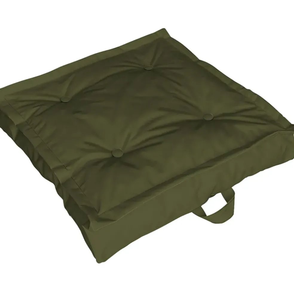 Tatami extérieur en coton vert 66x66cm - Colors