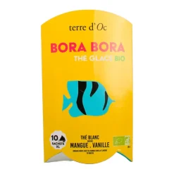 Thé blanc glacé bio saveur mangue et vanille bora bora