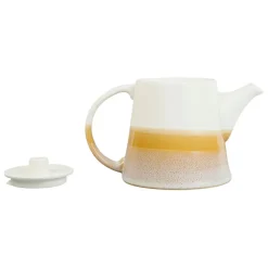 Theiere en porcelaine nude et blanc - earth notes