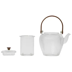 Theiere en verre borosilicate transparent 1l - Manarola