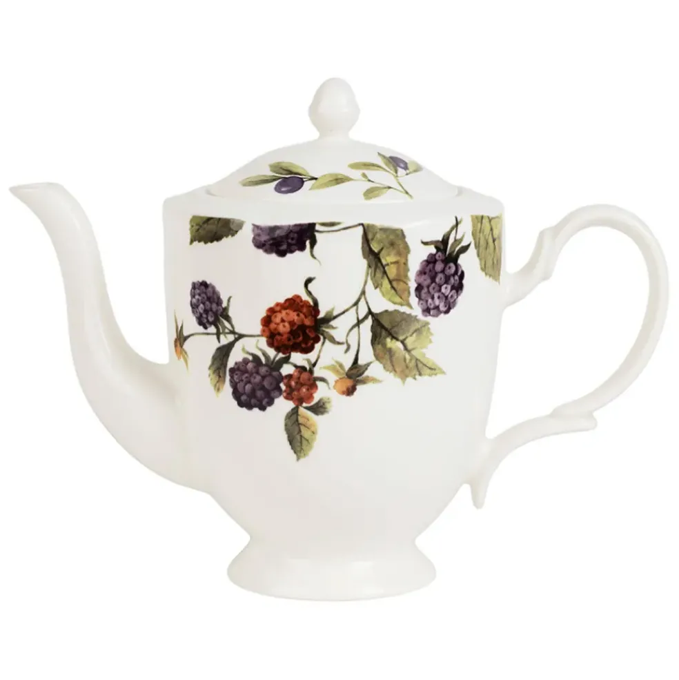 Théière en faïence blanche 1l - Meredith
