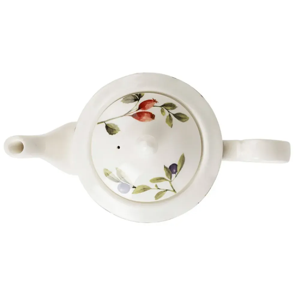 Théière en faïence blanche 1l - Meredith