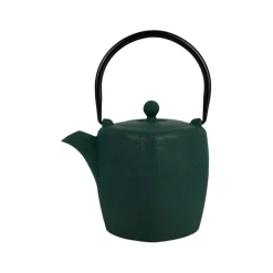 Théière en fonte et inox emeraude et noir 90cl - Arty