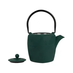 Théière en fonte et inox emeraude et noir 90cl - Arty