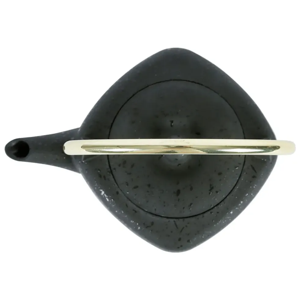 Théière en fonte et inox noir et doré 1.5L - Arty