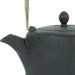 Théière en fonte et inox noir et doré 1.5L - Arty