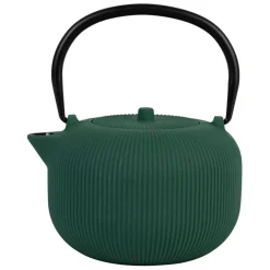 Théière en fonte émeraude avec filtre 1L - Tresse