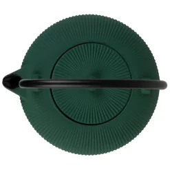 Théière en fonte émeraude avec filtre 1L - Tresse