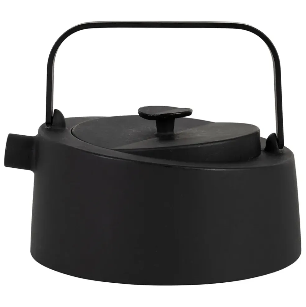 Théière en fonte noir avec filtre inox 90cl - Tipot-Arty