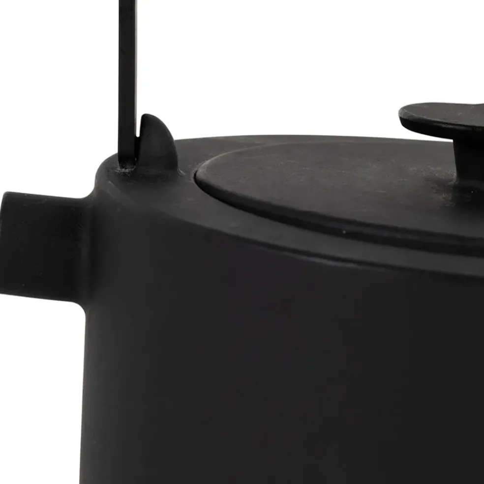Théière en fonte noir avec filtre inox 90cl - Tipot-Arty