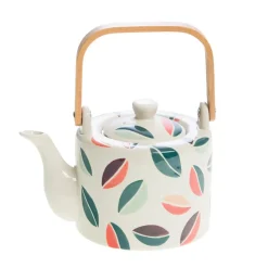 Théière en grès avec filtre multicolore - Vanina