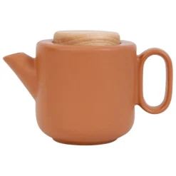 Théière en grès terracotta mat avec filtre - Baltika
