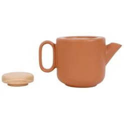 Théière en grès terracotta mat avec filtre - Baltika