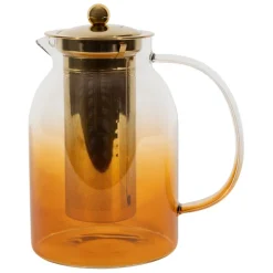 Théière en verre borosilicate ambre 1.5L - Funky