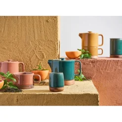 Théière solitaire en grès terracotta avec filtre 45cl - Nordika