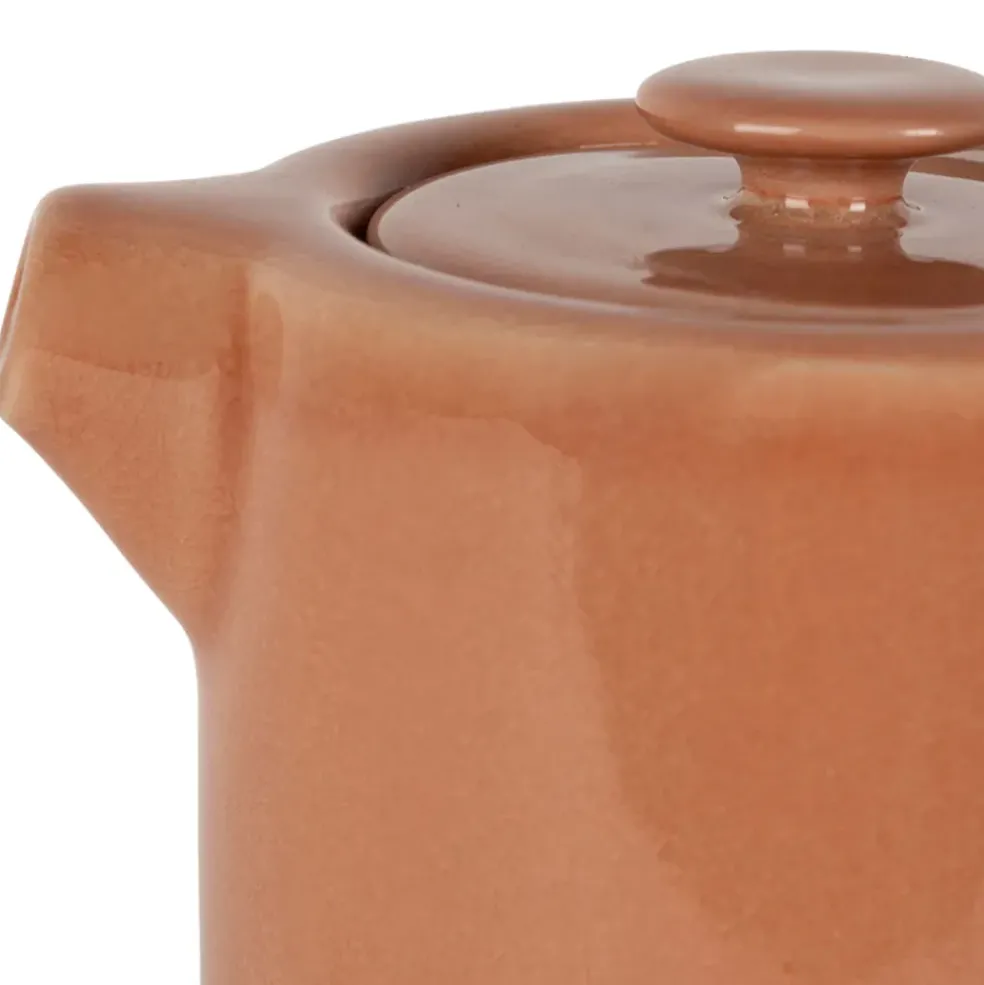Théière solitaire en grès terracotta avec filtre 45cl - Nordika