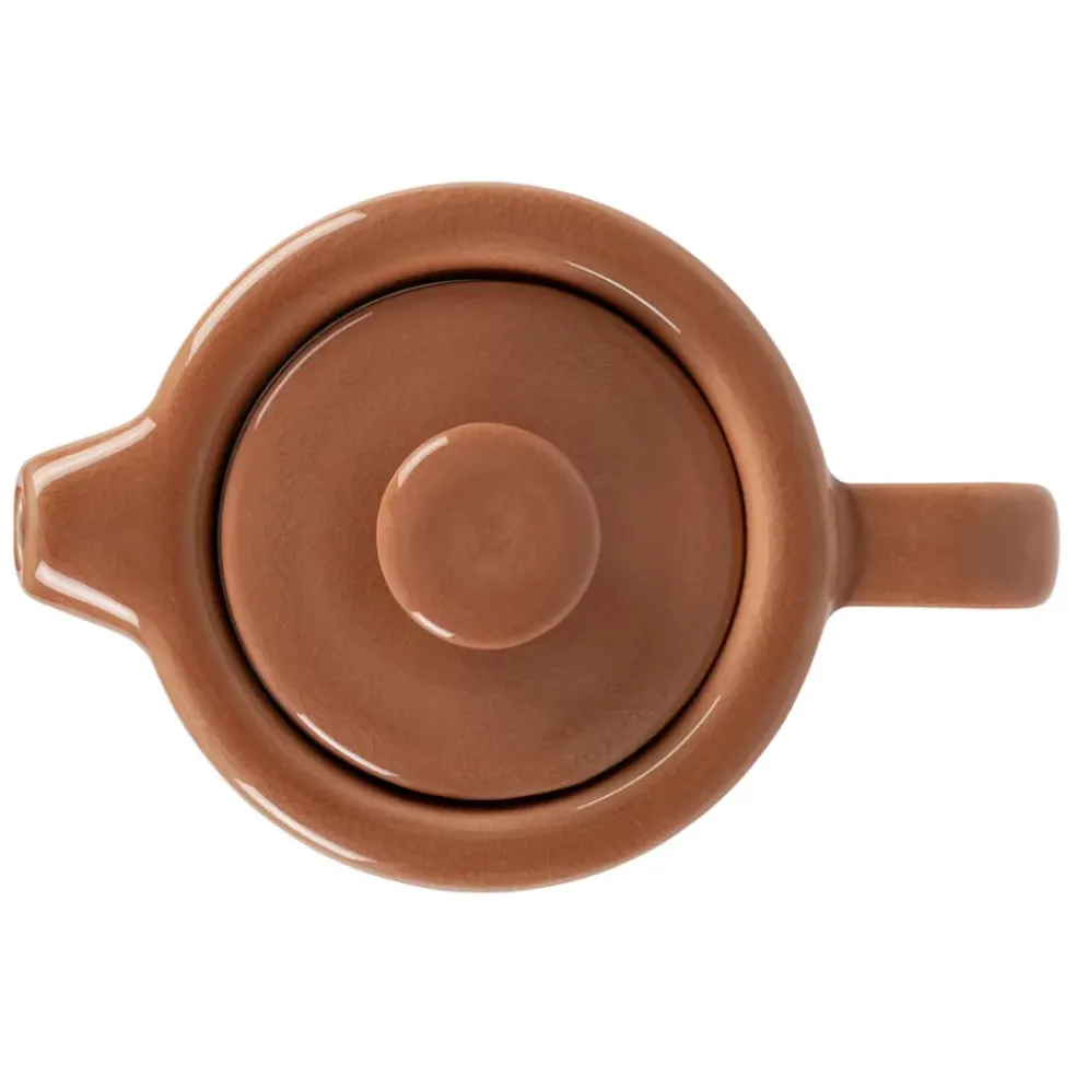 Théière solitaire en grès terracotta avec filtre 45cl - Nordika
